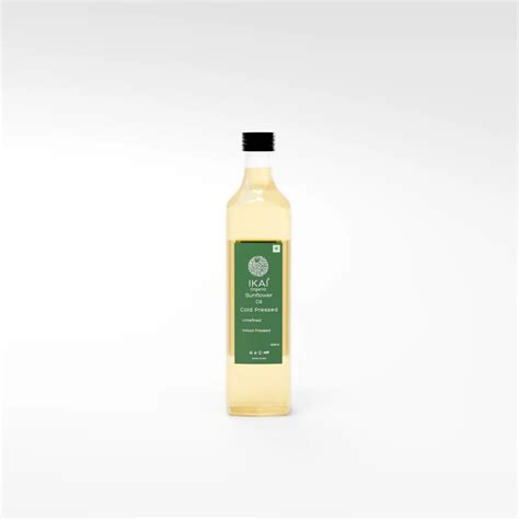 Natural Cold Pressed Sunflower Oil, 500ml – IKAI ORGANIC