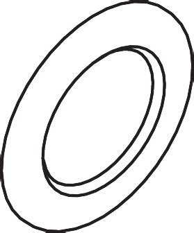 hansgrohe Spare parts: HG escutcheon Bodyvette chrome, Item No. 95060000