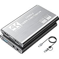 XIIXMASK Video Capture Card - USB 3.0 4K HDMI Loop-Out, 1080P 60FPS/2K ...