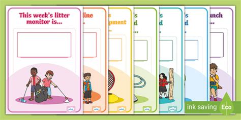 Playground Monitor Display Posters - Twinkl - KS1 - Twinkl