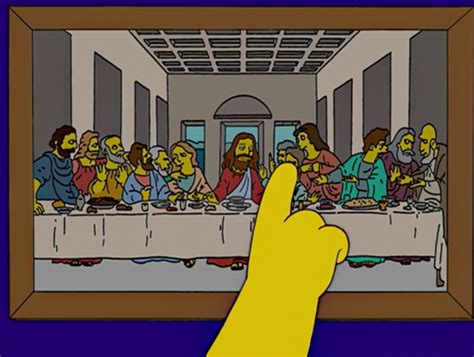 Image result for Simpsons Last Supper