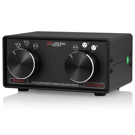 Buy Douk Audio Nobsound Little Bear MC3 3-IN-3-OUT XLR Balanced/RCA ...