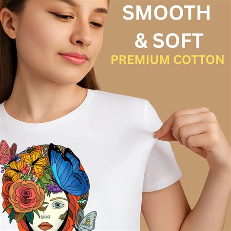 PAINTZSTORIES Butterfly Lady Unisex Cotton Round Neck T-Shirt | Modern ...
