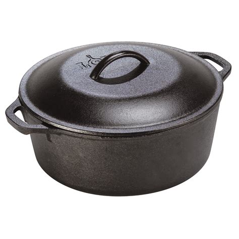 Lodge 7 Quart Seasoned Cast Iron Dutch Oven - Walmart.com