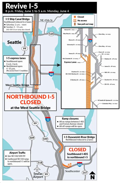 Leave early! All northbound lanes of I-5 to be closed this weekend