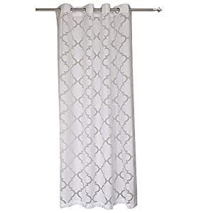 Buy Rosara Home HomeStop Bruno Self Pattern Sheer Door Curtain (White ...