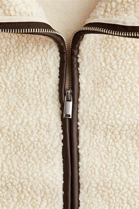 Teddy jacket - Cream - Ladies | H&M IN