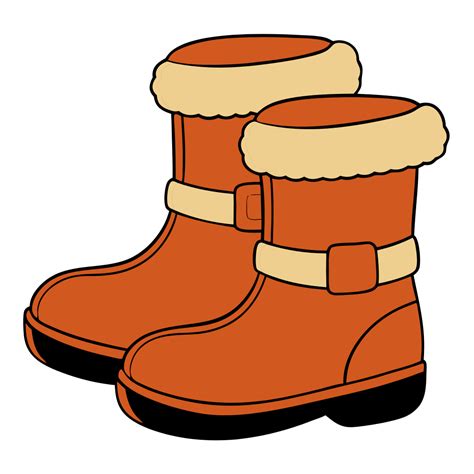 Cute Winter Boots Clipart | Free Png, Svg, Vector