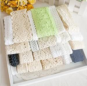 RayLineDo 16 Meters Assorted Vintage Style Cotton Lace Ribbon Trim ...