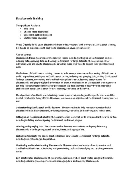 Image result for ElasticSearch Training