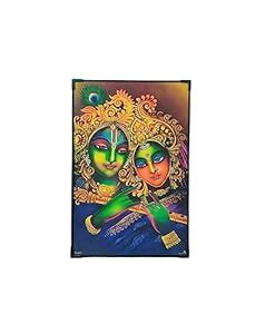 Saanwara Creations Vastu Radha krishna Wooden Board Painting Wall ...
