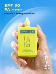 HYPHEN Sunscreen - SPF 50 PA++++ Ultra Light Water Sunscreen - Price in ...