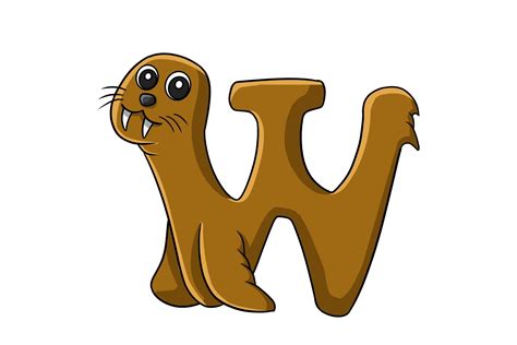 Animal Alphabet Letter W Illustration Graphic by hijaudaun · Creative ...