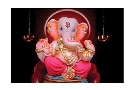 Buy Yellow Alley Bhagwan Ganesha Sticker Poster|Hindu Religious Ganpati ...
