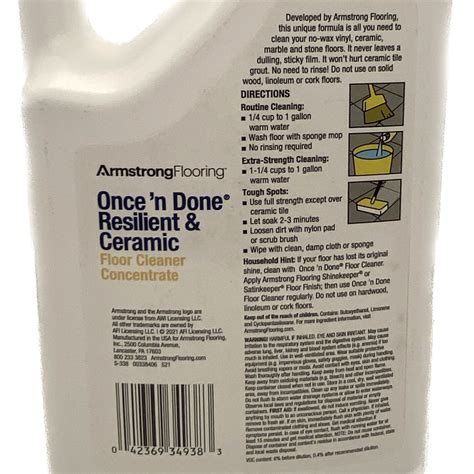Once n Done - 64oz No Rinse Cleaner Conc - S-338 | Armstrong
