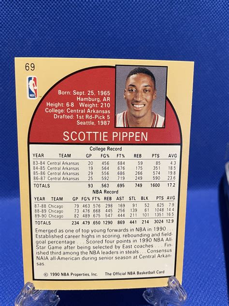 Scottie Pippen 1990 NBA Hoops Card 69 - Trading Card Singles