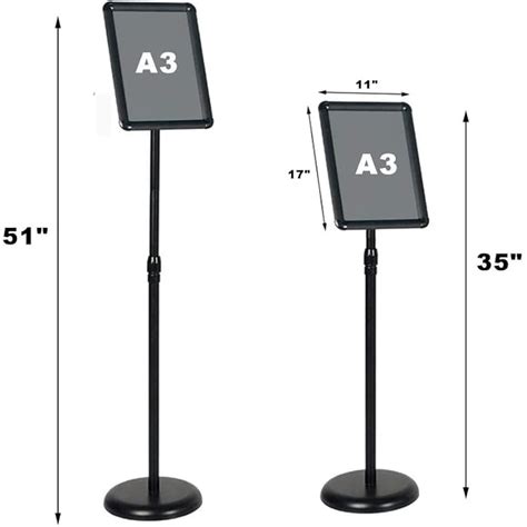 STAND-HOO Floor Stand Sign Holder 8.5 X 11 Inch | Ubuy India