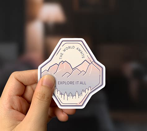 The World Awaits Explore Sticker – Inkyprinty.in