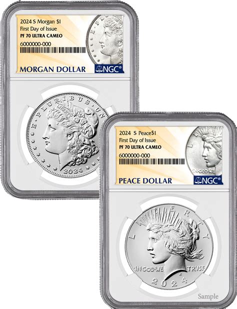2024 Morgan and Peace Silver Dollar 6-Coin Set MS70/PF70/RP70 NGC | LCR ...