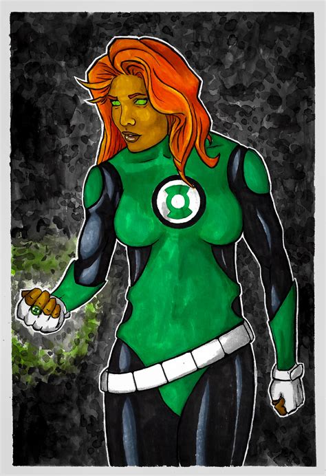 Female Green Lantern Cartoon