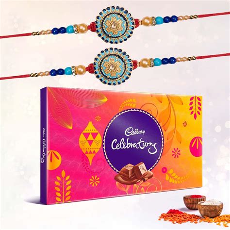 Gifticon Rakhi Gift set for Brother with 2 Rakhis Celebrations Roli ...