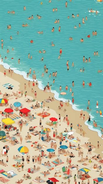 Busy Beach Scene 的图像结果