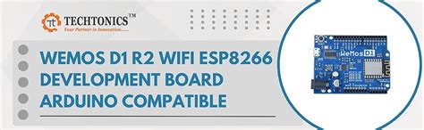Techtonics Wemos D1 R2 WIFI ESP8266 Shield Arduino Compatible : Amazon ...