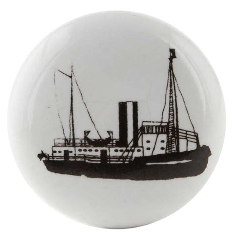 Ship Flat Ceramic Wine Bottle Stopper