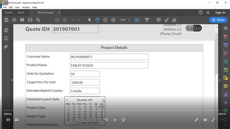 Dynamic and Secure PDF Form - Fillable in PDF Reader | Freelancer