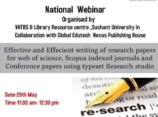 National Webinar on Effective and Efficient writing of research papers ...