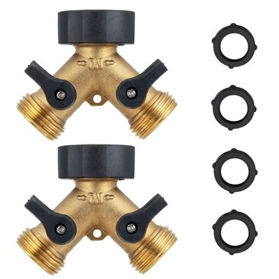 GARFANS 2 Pack Garden Hose Splitter 2 Way, Heavy India | Ubuy