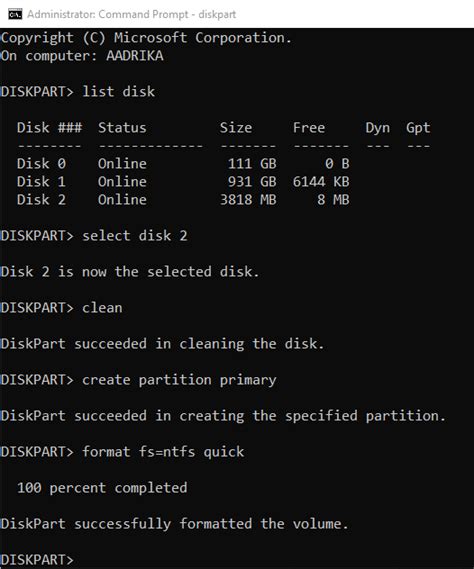 Image result for How to Format Flash Drive Using Cmd