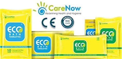 Care Now-Eco Protect Skin Large Bathing Wipes in a Resealable Pack Bath ...