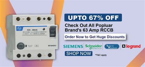 Buy 63 Amp RCCB Online at Lowest Price in India |Eleczo.com