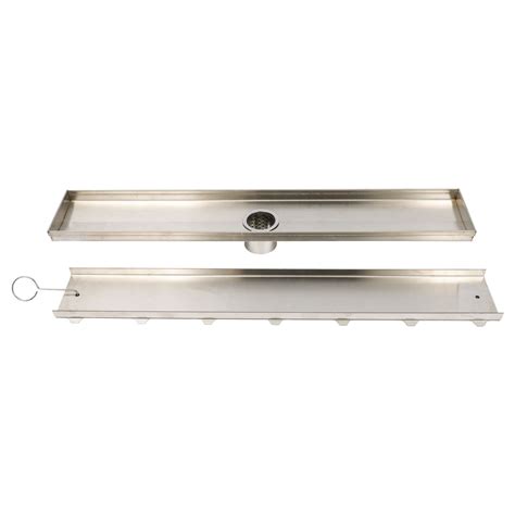 Long Floor Drains Clean out Shower Floor Drain Stainless Steel Linear ...