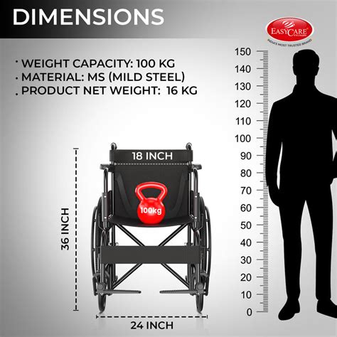 Foldable Wheelchair for Elderly & Patients | Compact, Lightweight ...