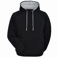 Image result for Plain Black Hooded Sweatshirt