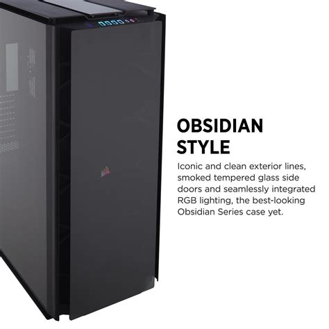 Corsair Obsidian Series 1000D Super-Tower Case, Smoked Tempered Glass ...