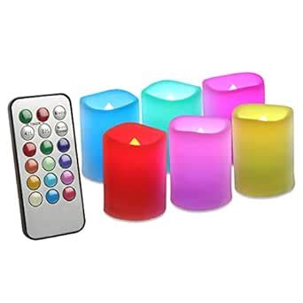 Buy EverBrite E007050 LED Tea Lights, Color Changing, Flameless Mouth ...