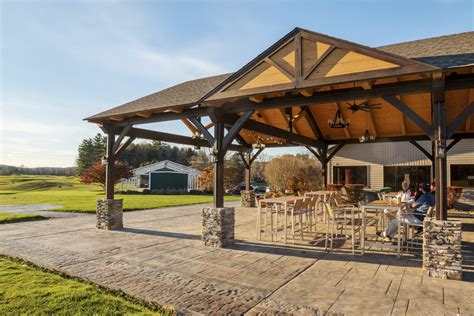 Timber Frame Pavilion - The Links at Hiawatha Landing, NY - Woodhouse ...