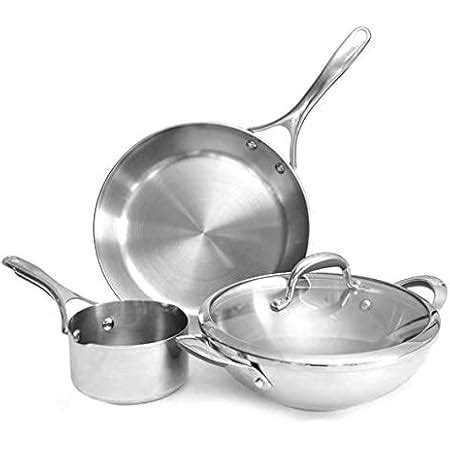 Buy Meyer Trivantage Nickel Free Stainless Steel 3 Piece Cookware Set ...