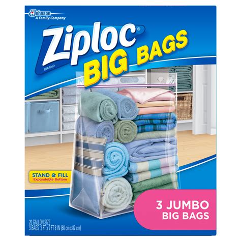 Ziploc Big Bags, Jumbo, 3 ct - Walmart.com - Walmart.com