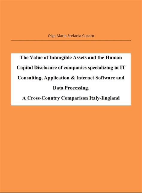 The Value of Intangible Assets and the Human Capital Disclosure of ...