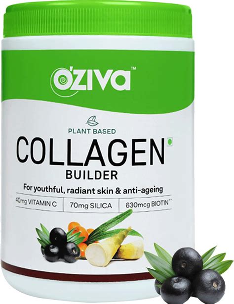 Buy OZIVA PLANT BASED COLLAGEN BUILDER CLASSIC PACK OF 2 GLOWING SKIN ...