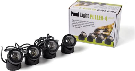 Amazon.com : Jebao 4 LED Super Bright Outdoor Underwater Pond Fountain ...