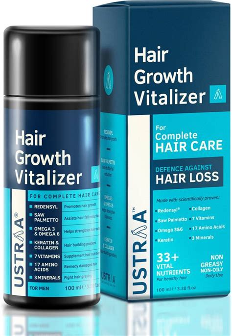 USTRAA Hair Growth Vitalizer - 100ml - Boost hair growth, Prevents hair ...