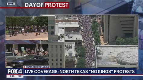 11,000+ attend 'No Kings' protests across DFW, police say | FOX 4 ...