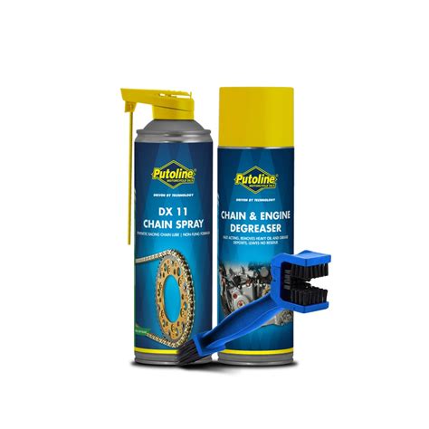Putoline Combo of DX11 Chain Lube (500 ml) and Putoline Chain Cleaner ...