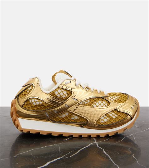 Orbit sneakers in gold - Bottega Veneta | Mytheresa