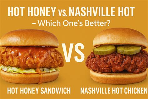 Hot Honey vs. Nashville Hot Chicken Sandwich